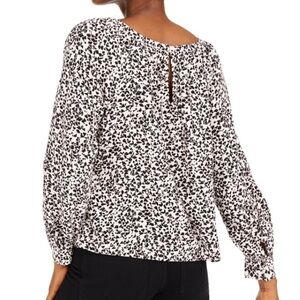 Levi's Lily Pink Geo-Print Woven  Black Top Sz XS